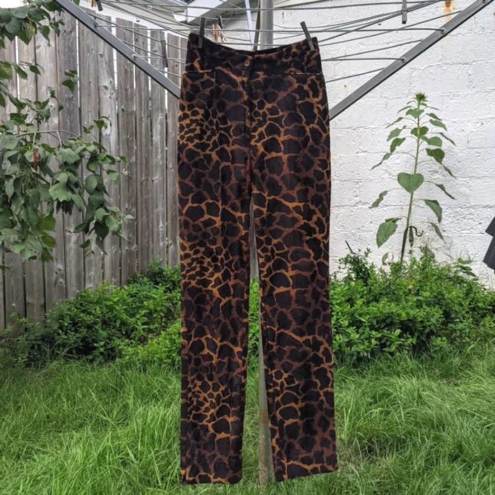 Vintage le Chateau Animal Print Pants